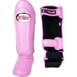 Twins Slim-Fit Pink Shin Guards -Boxing Discount Store SGL10 PNK c 2
