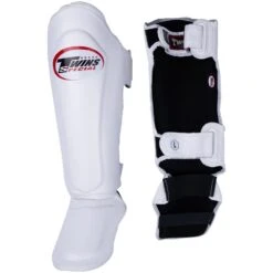 Twins Slim-Fit White Shin Guards -Boxing Discount Store SGL10 WHT c 2