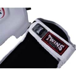 Twins Slim-Fit White Shin Guards -Boxing Discount Store SGL10 WHT c 3