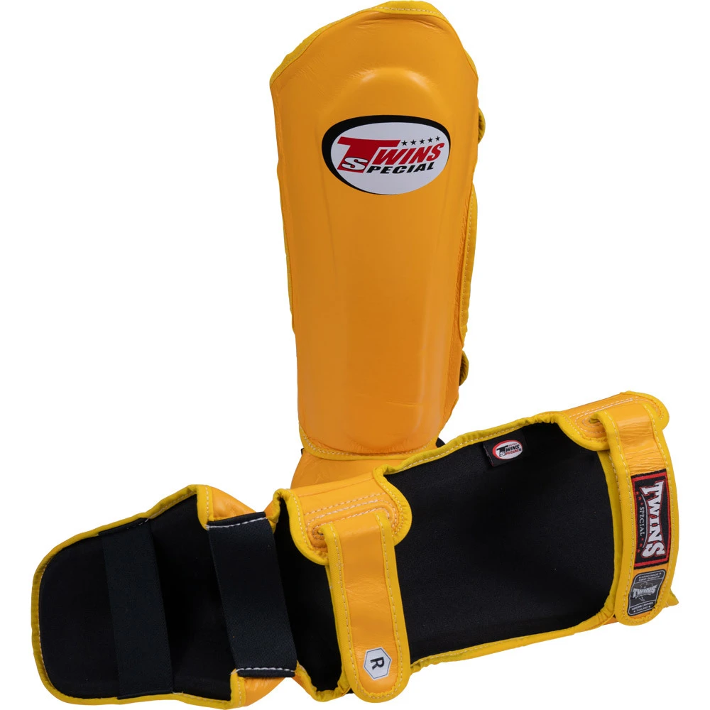 Twins Slim-Fit Yellow Shin Guards 4 Twins Slim-Fit Yellow Shin Guards - Image 2