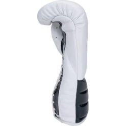 Salvador HF White/Black Lace Up Training Gloves -Boxing Discount Store SHF LC WB c 5