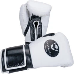 Salvador HF White/Black Velcro Training Gloves