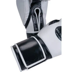 Salvador HF White/Black Velcro Training Gloves -Boxing Discount Store SHF VEL WB c 9