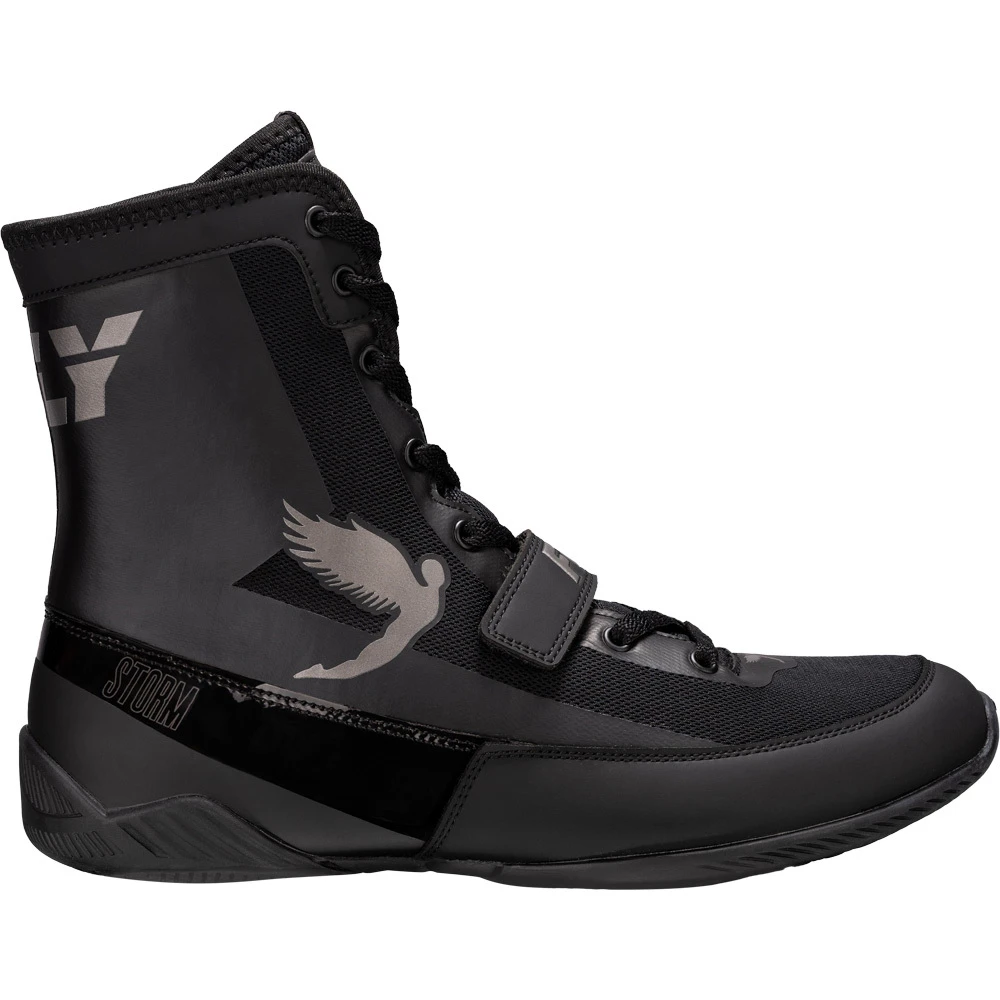 Fly Boxing Storm Black Boxing Boots 3 Fly Boxing Storm Black Boxing Boots