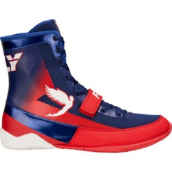Fly Boxing Storm Blue/Red/White Boxing Boots