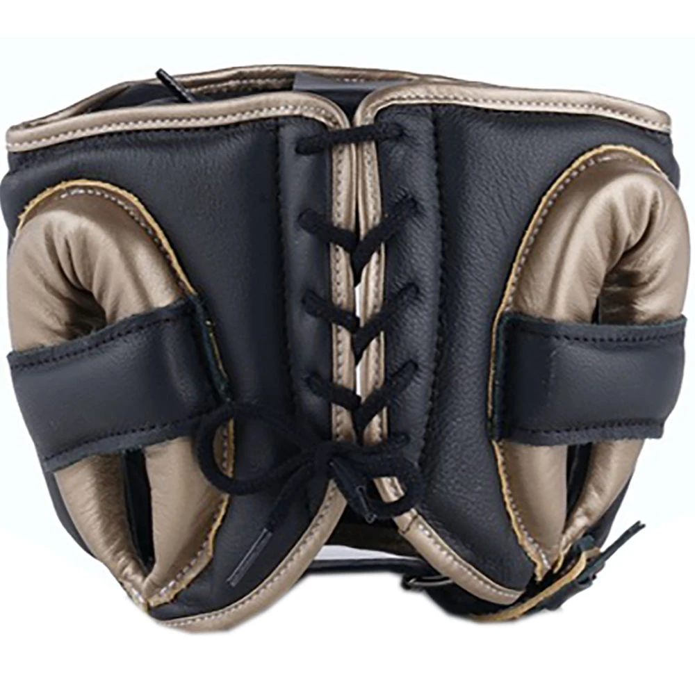 Fly Boxing Superbar Black/Matt Gold Headgear 4 Fly Boxing Superbar Black/Matt Gold Headgear - Image 2