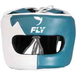 Fly Boxing Superbar Lightning Aqua/White Head Gear