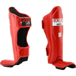 Yokkao Matrix Red Kids Shin Guards -Boxing Discount Store SYGLK X 2 c 2