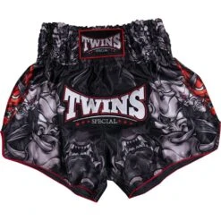 Twins Kabuki Black Muay Thai Shorts