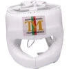 Boxeo TM White Head Gear -Boxing Discount Store TMHG WHT
