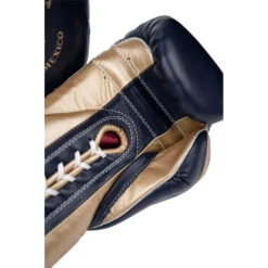 Boxeo TM Special Edition Black/Gold Lace Up Training Gloves -Boxing Discount Store TMSG LC BKGD c 7