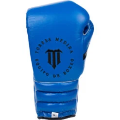 Boxeo TM Special Edition Blue/Black Lace Up Training Gloves -Boxing Discount Store TMSG LC BLBK c 3