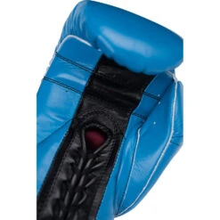 Boxeo TM Special Edition Sky Blue/Black Lace Up Training Gloves -Boxing Discount Store TMSG LC SBBK c 7