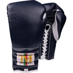 Boxeo TM Navy Blue Lace-Up Training Gloves -Boxing Discount Store TMTG LC NAV c 2