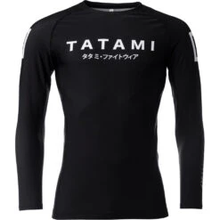 Tatami Katakana Black Long Sleeve Rash Guard