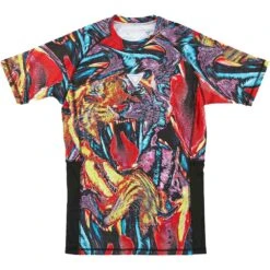 VHTS 2023 Trippy Tiger Series Black Womens Rash Guard