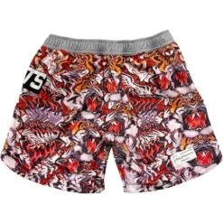 VHTS Trippy Tiger Series Red Combat Shorts -Boxing Discount Store TTSCBS RED S c 2