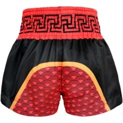 Tuff Chinese Dragon Black/Red Thai Boxing Shorts -Boxing Discount Store TUF MS622BLK c 3