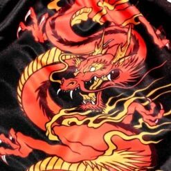 Tuff Chinese Dragon Black/Red Thai Boxing Shorts -Boxing Discount Store TUF MS622BLK c 4