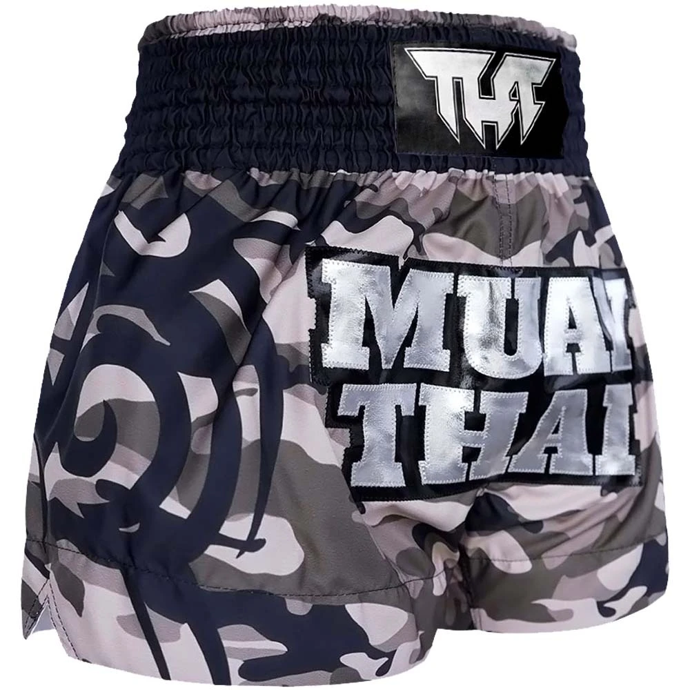 Tuff Grey Camouflage Thai Boxing Shorts 5 Tuff Grey Camouflage Thai Boxing Shorts - Image 3