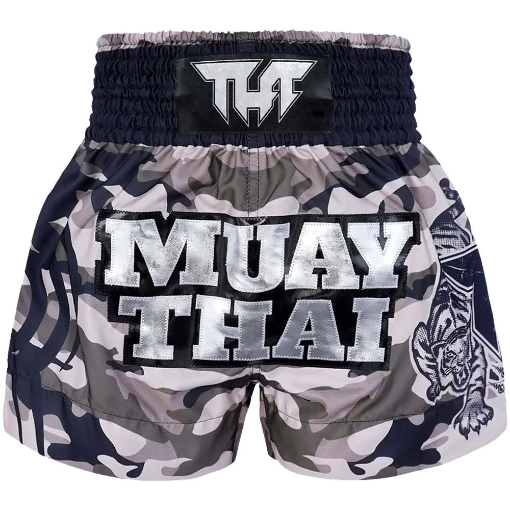 Tuff Grey Camouflage Thai Boxing Shorts 3 Tuff Grey Camouflage Thai Boxing Shorts