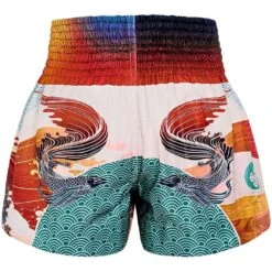 Tuff Siamese Fighting Fish Thai Boxing Shorts -Boxing Discount Store TUF MS670 c 3