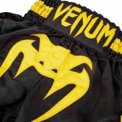 Venum Bangkok Inferno Black/Yellow Kids Muay Thai Shorts -Boxing Discount Store VENUM 03567 111 c 2