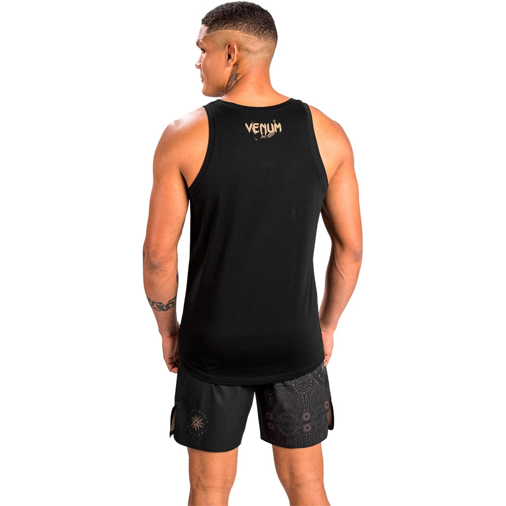 Venum Santa Muerte Dark Side Black/Brown Tank Top 5 Venum Santa Muerte Dark Side Black/Brown Tank Top - Image 3