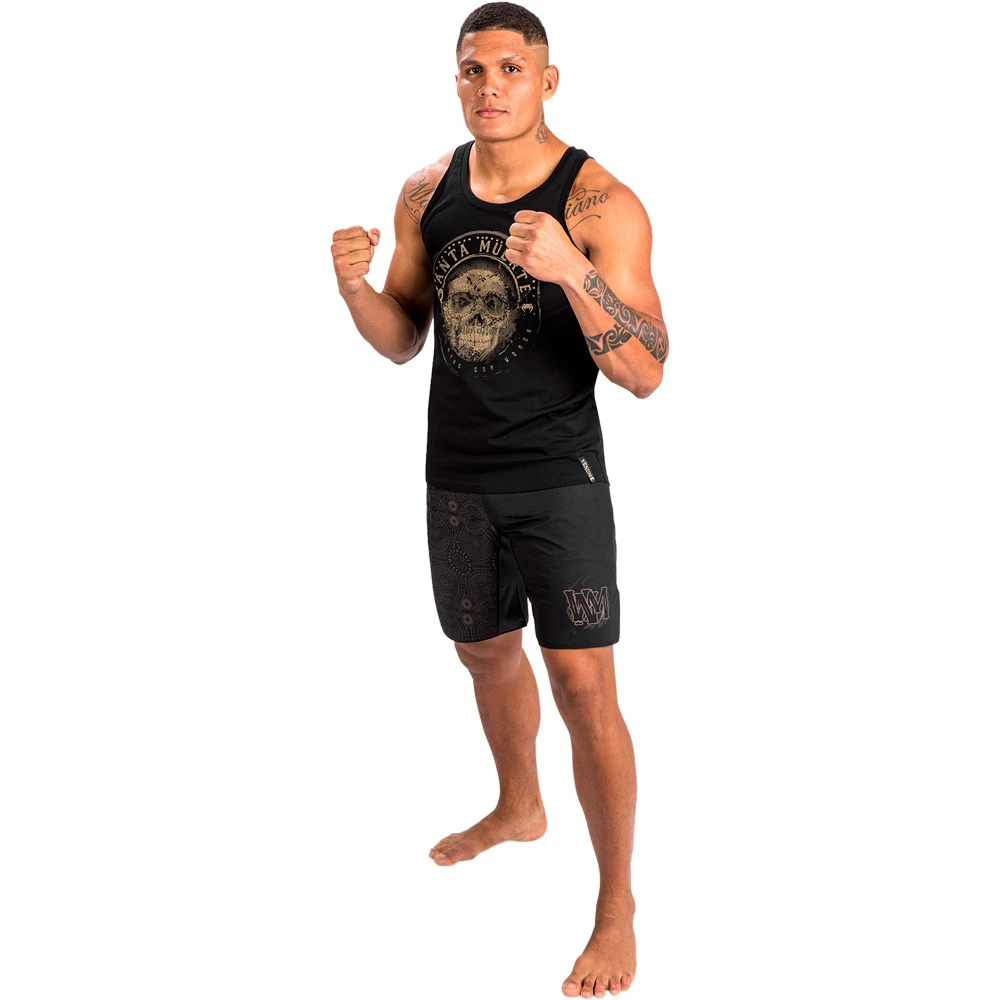 Venum Santa Muerte Dark Side Black/Brown Tank Top 6 Venum Santa Muerte Dark Side Black/Brown Tank Top - Image 4