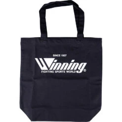 Winning Black Cotton Tote Bag