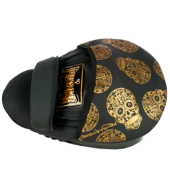 Punch Urban V30 Black/Gold Skull Art Focus Pads -Boxing Discount Store WFPGSBV30 2