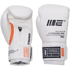 Engage W.I.P Series White Velcro Boxing Gloves