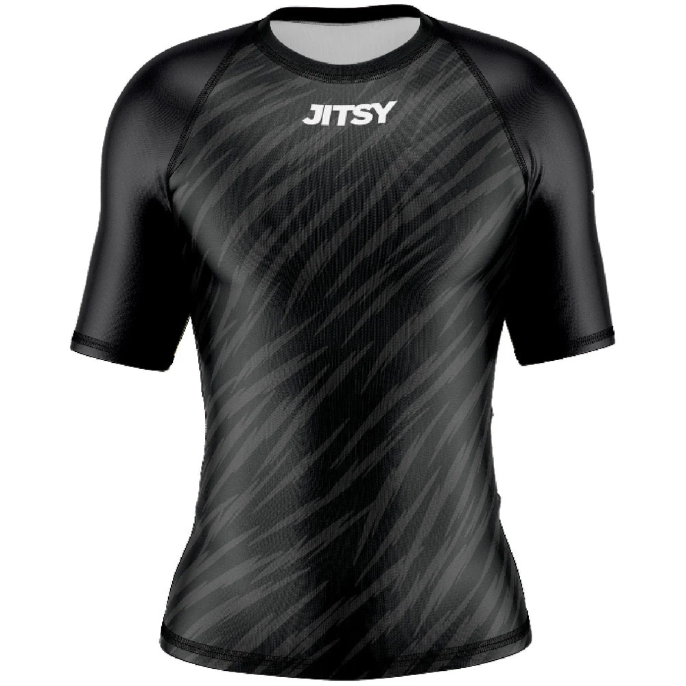 Jitsy Club Zaps Ranked Black Short Sleeve Womens Rash Guard 3 Jitsy Club Zaps Ranked Black Short Sleeve Womens Rash Guard