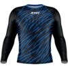 Jitsy Club Zaps Ranked Blue Long Sleeve Rash Guard