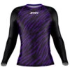 Jitsy Club Zaps Ranked Purple Long Sleeve Womens Rash Guard -Boxing Discount Store ZAPRGLPF c